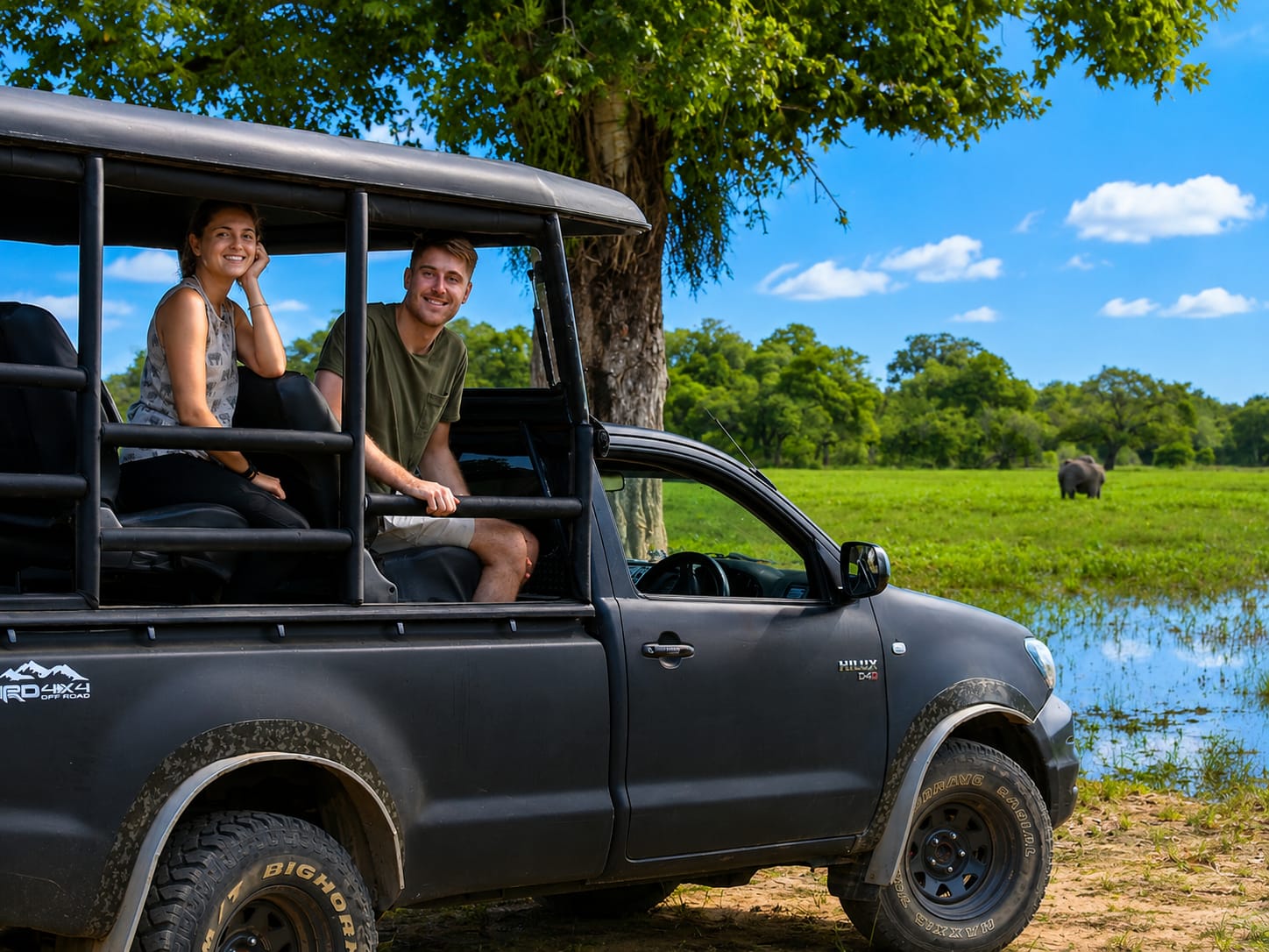 Guests on safari